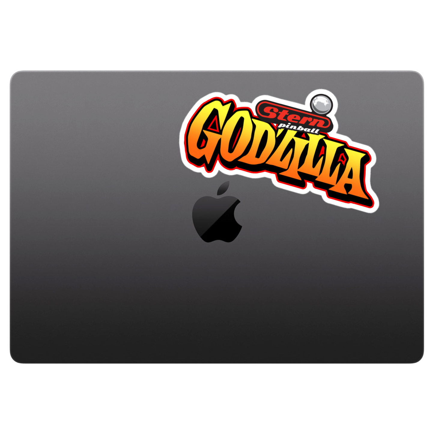 Godzilla Pinball Logo Sticker